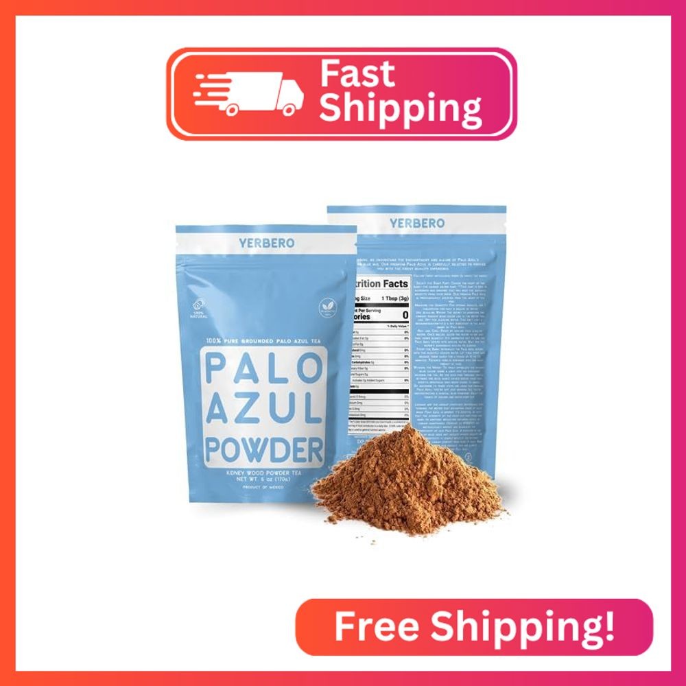 Yerbero – Premium Palo Azul 6oz (170g) Powder Herbal Tea | Kidney Wood (Blue Sti