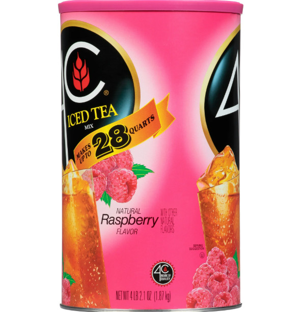 4C Raspberry Iced Tea Mix, 66.1 oz, 1 Ct