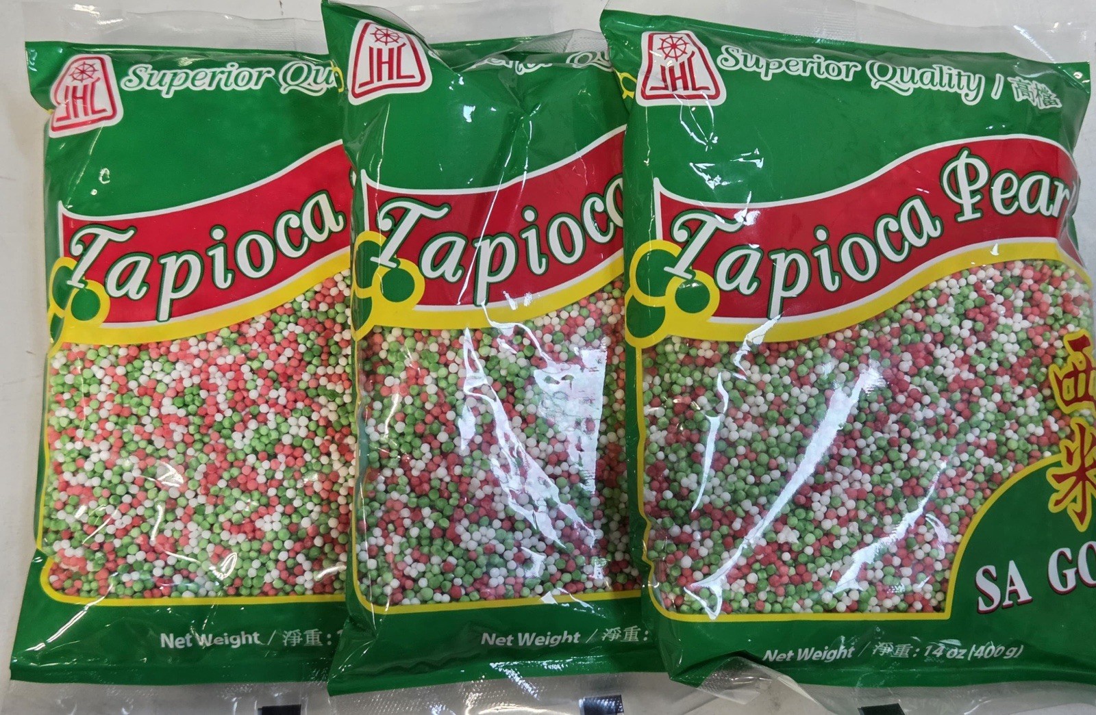 JHC Tapioca Pearl Balls 14oz/bag 3pk