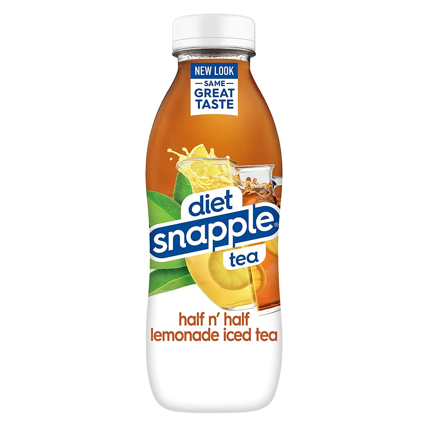 Snapple Zero Sugar Diet Half n’ Half Lemonade Tea 16 oz Bottles (Pack Of 6)