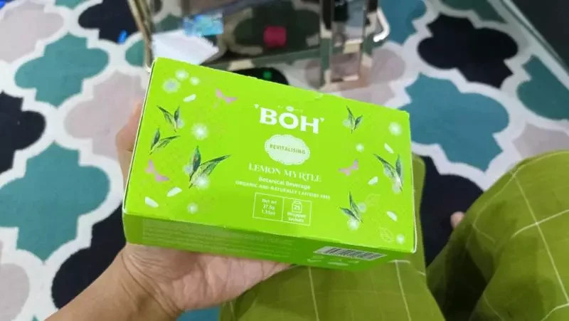 BOH Lemon Myrtle Herbal Tea – 25 Bags Relaxing Lemongrass Lime Citrus Blend
