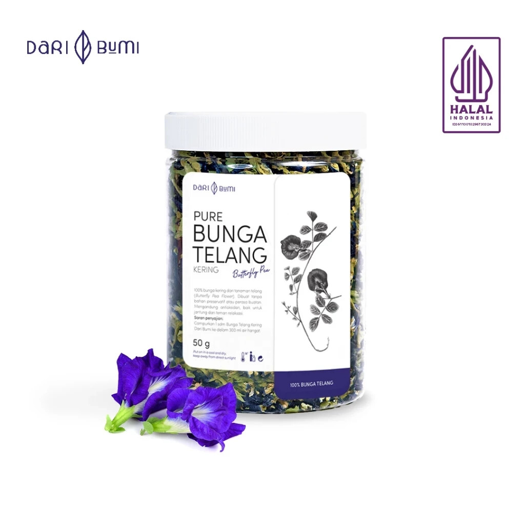 Dari Bumi – Butterfly Pea Tea Herbal Teh Bunga Telang 50 g