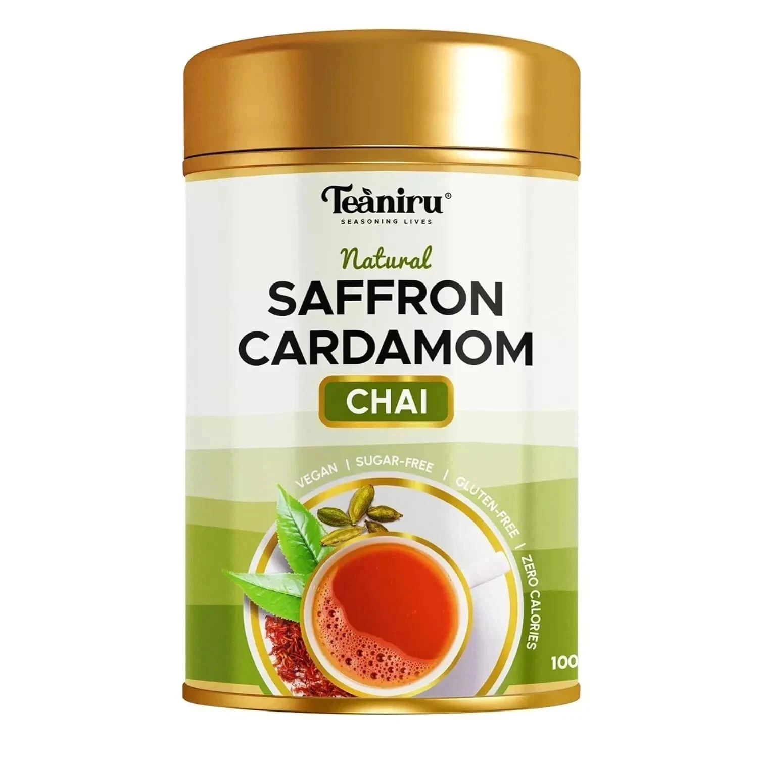Teaniru, Saffron Cardamom Chai – 100g