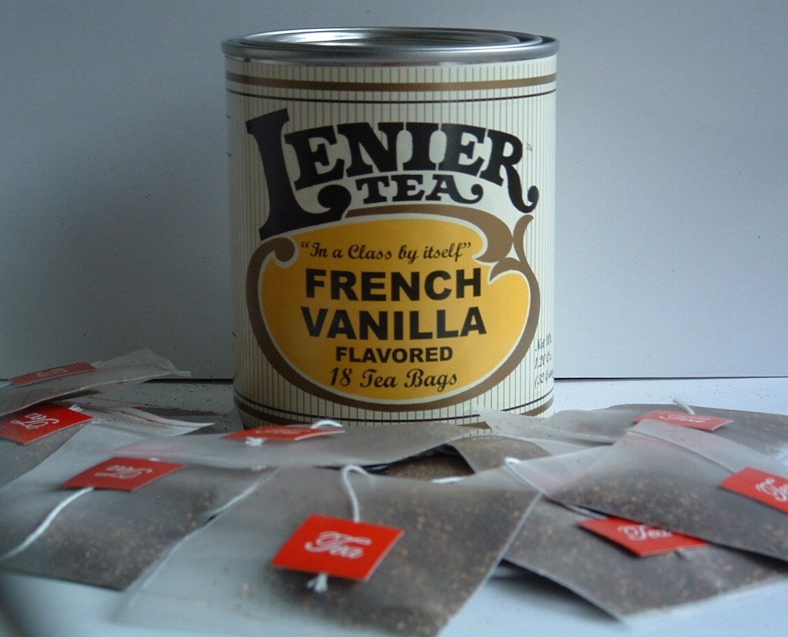 Lenier’s French Vanilla Biodegradable Tea Bags 18 Count Reusable Tins