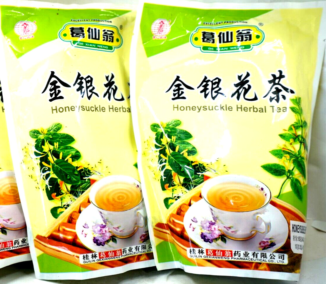 3 Bags Ge Xian Weng Honeysuckle Herbal Tea Beverage (16 Packets) Total 48 packs
