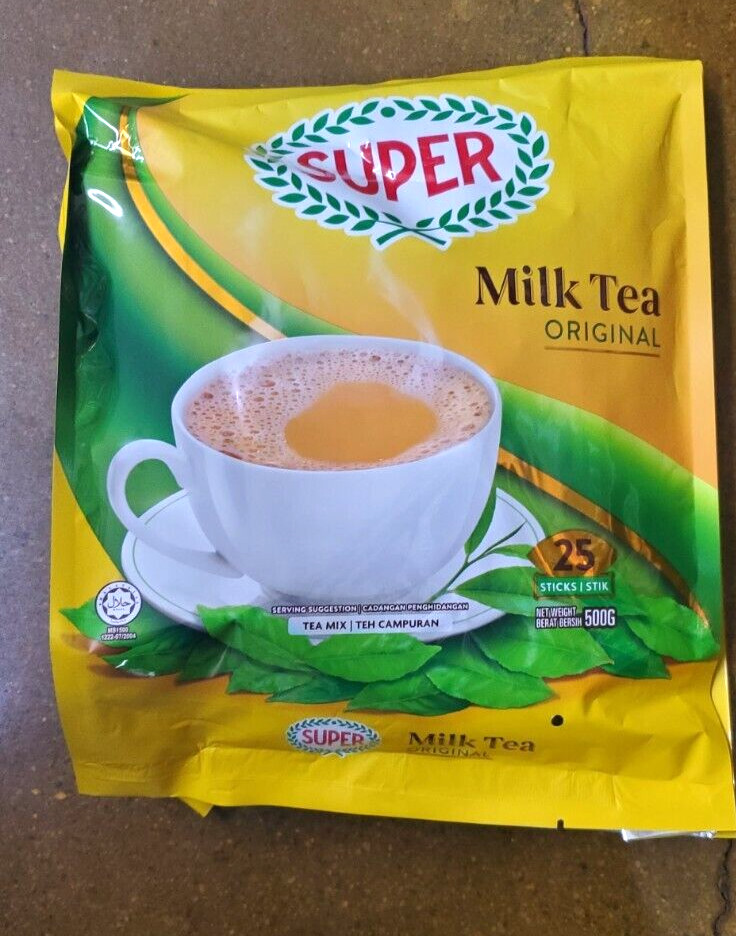 2 PACK SUPER MILK TEA ORIGINAL 25 STICKS EACH BAG