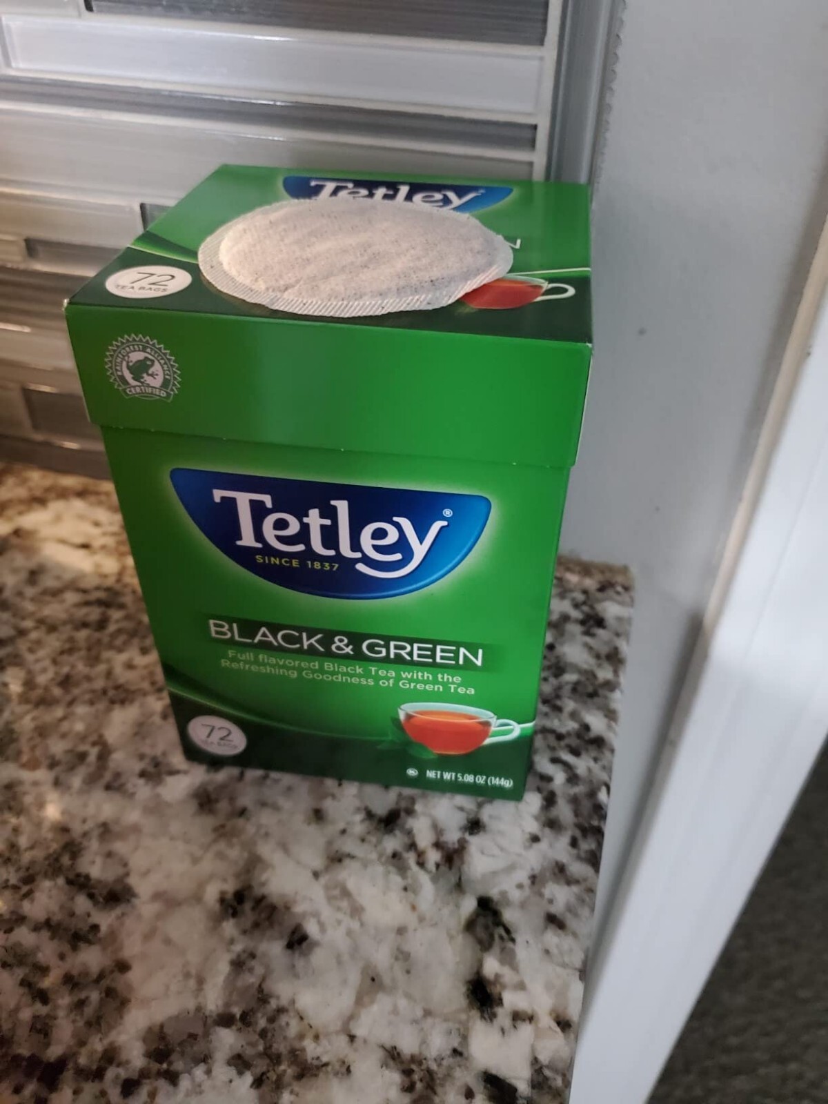 Tetley Tea Bags, Black and Green, 72 Count (Packaging may vary)