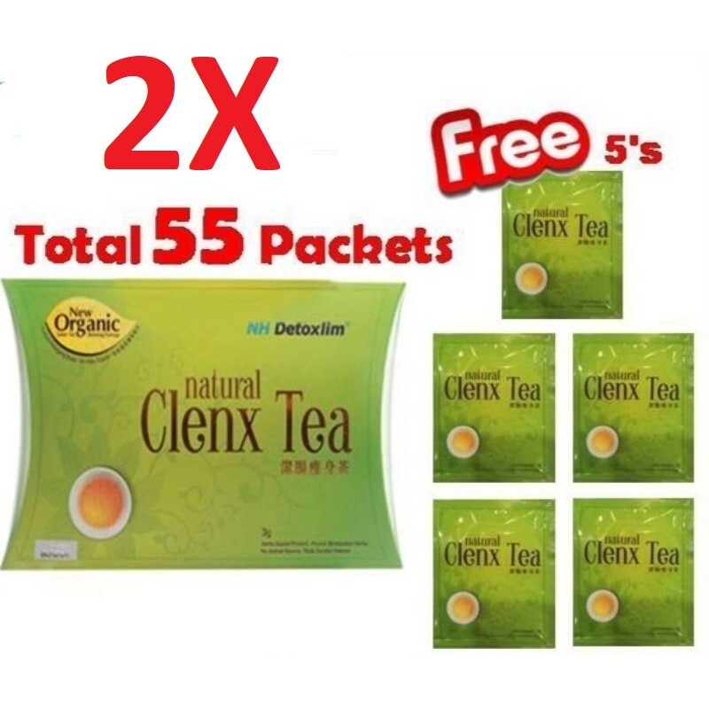 2X 50 Sachets Inside Box NH Detoxlim Natural Clenx Tea (Free 10s) Fast Shipping
