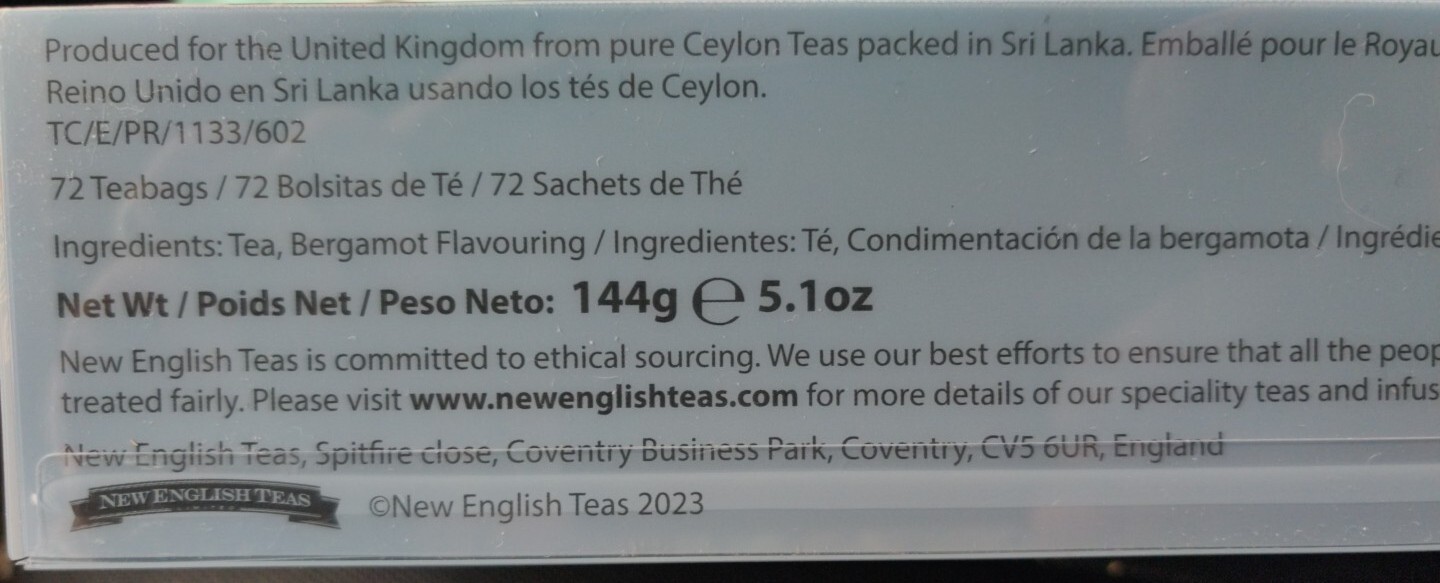 ⭐NEW⭐ English Fine Teas Gift Set, 6 Canisters, 72 Teabags, Sealed,Exp 07/2026