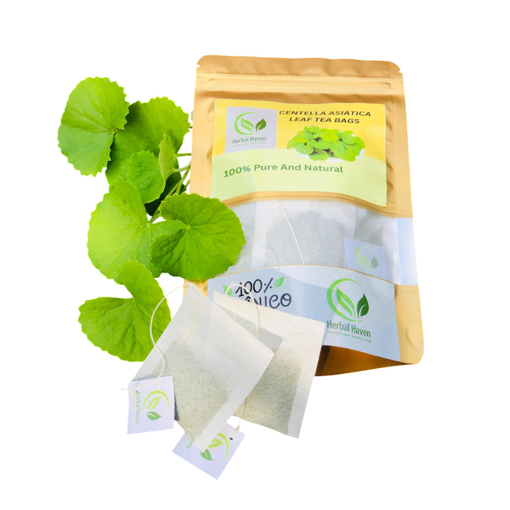 Gotu Kola Tea Bags (Centella Asiatica) 100% Natura Herbal Leaf Tea Caffeine Free