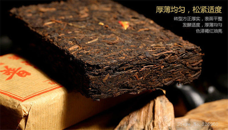 Natural Ripe Pu-erh Tea Brick 100g China Herbal Black Tea