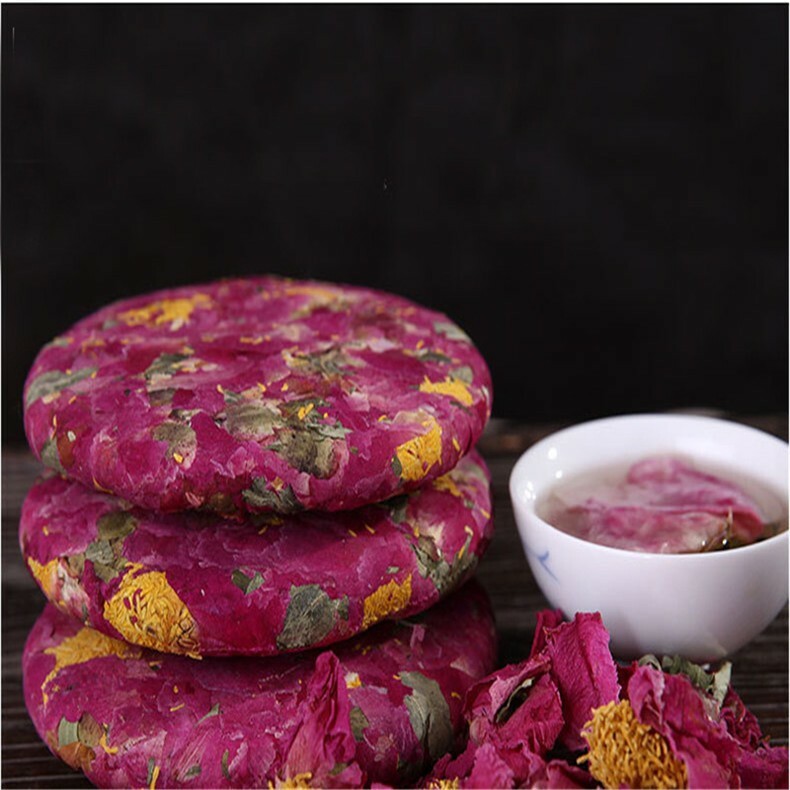 Premium Dried Floral Tea Cake Blooming Peony Scented Herbal Drink 200g