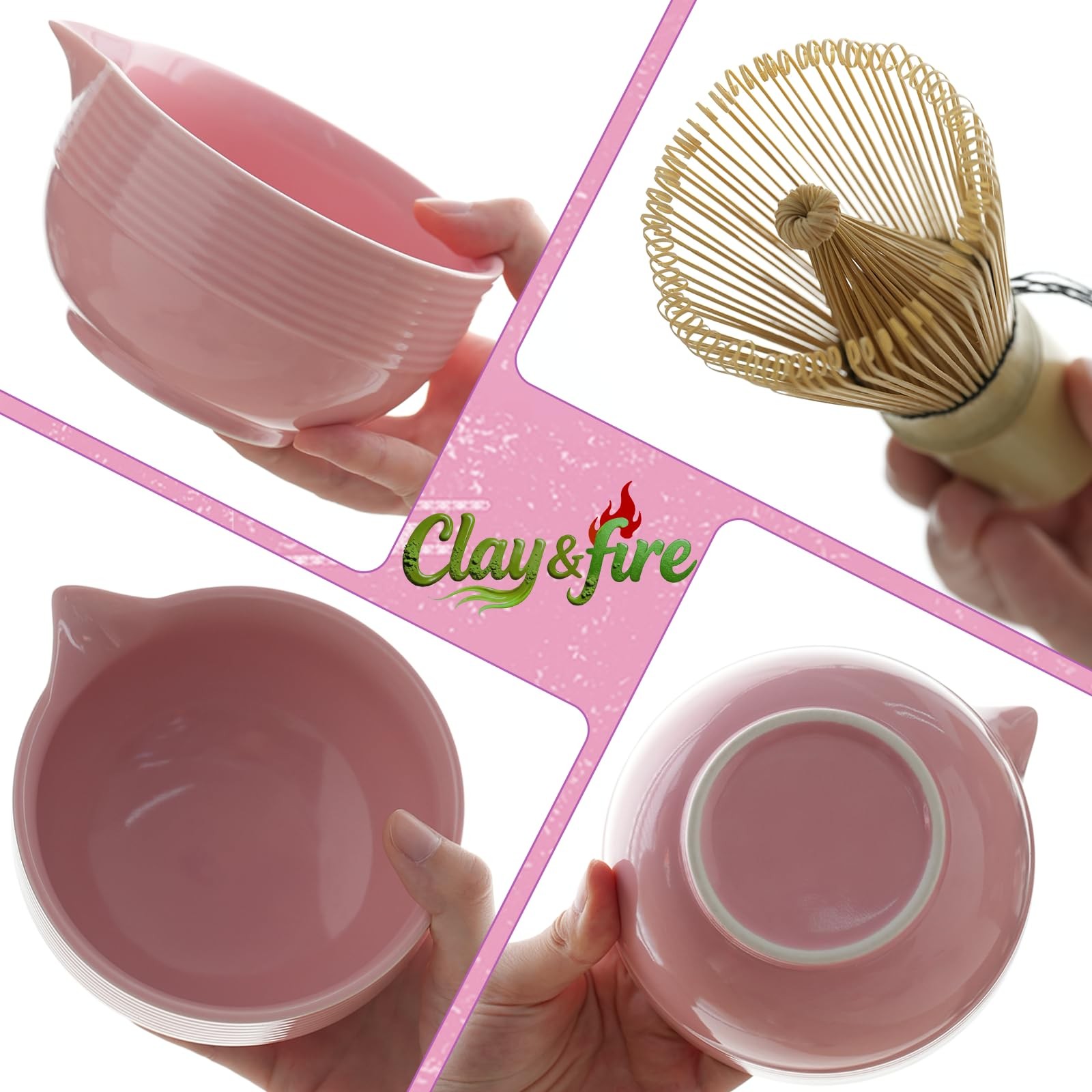Matcha Whisk Set, 9 pcs Ceramic Matcha Set, Gifts for Women,Matcha Bowl with …