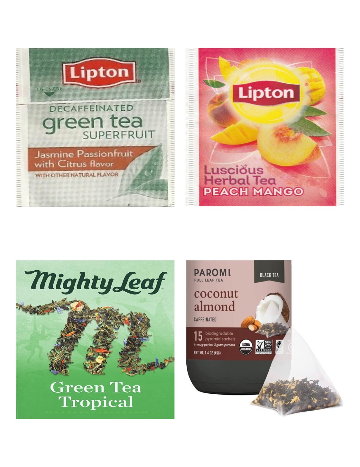 Tropical Tea Bag Sampler Variety Pack – 24 Single-Serve Varieties – 18 Brands