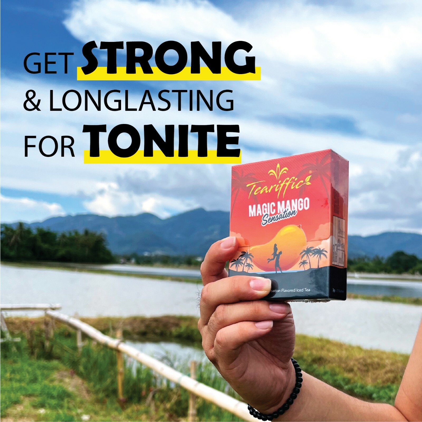 2 BOX ( 12 SACHETS EACH BOX ) TEARRIFIC MAGIC MANGO SENTATION ICED TEA