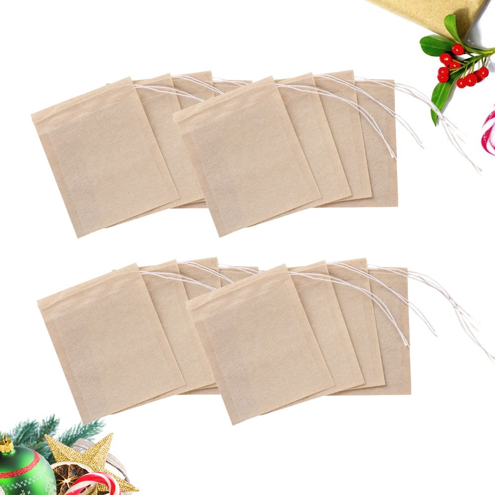300 Pcs Drawstring Tea Bag Empty Filter Paper Bags For Loose Leaf Tea 5×7 cm