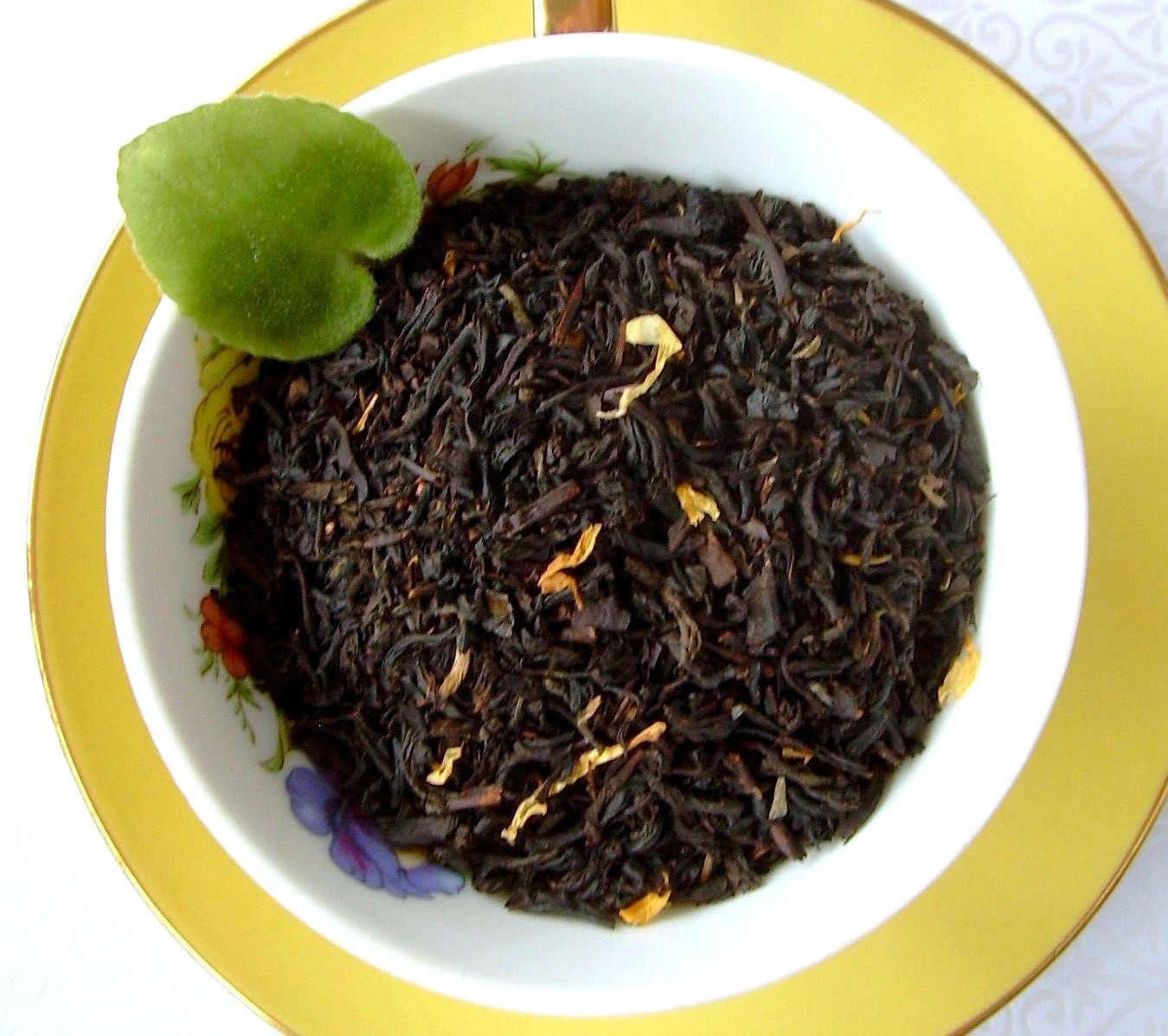 Tea Ginger Peach Loose Leaf Aged Asian Black Fruity Tea Blend Natural CB