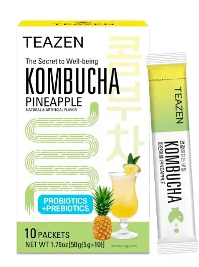 Teazen Kombucha Pine apple (5g x 10) , FREE SHIPPING WORLD WIDE
