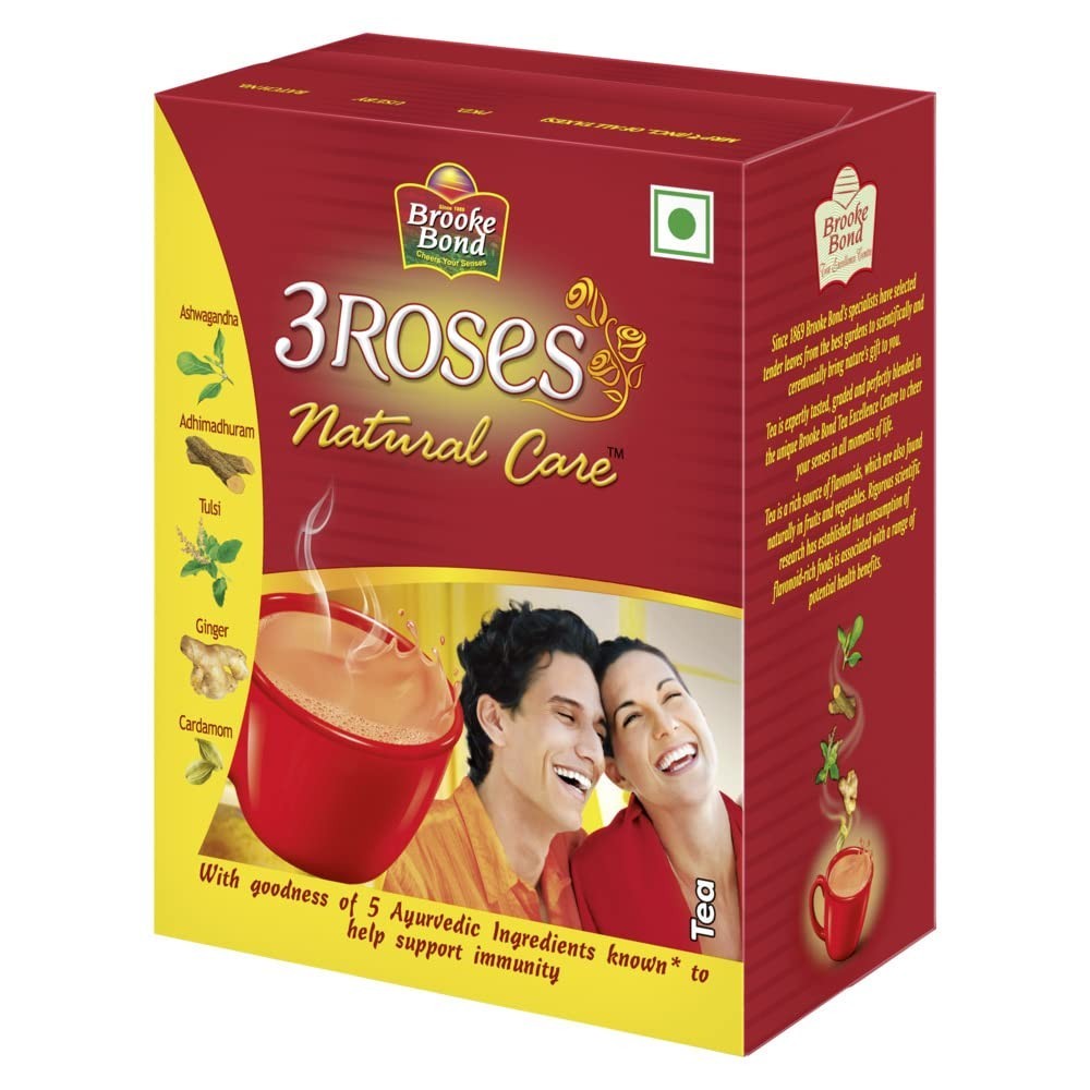 Brooke Bond Red Label Ginger, Brooke Bond 3 Roses Natural Care Tea