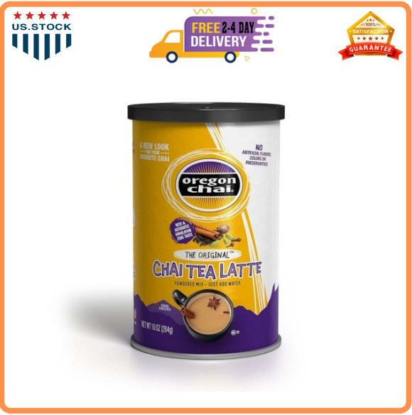 Oregon Chai Original Chai Tea Latte Powdered Mix Just Add Water, 10 Ounce