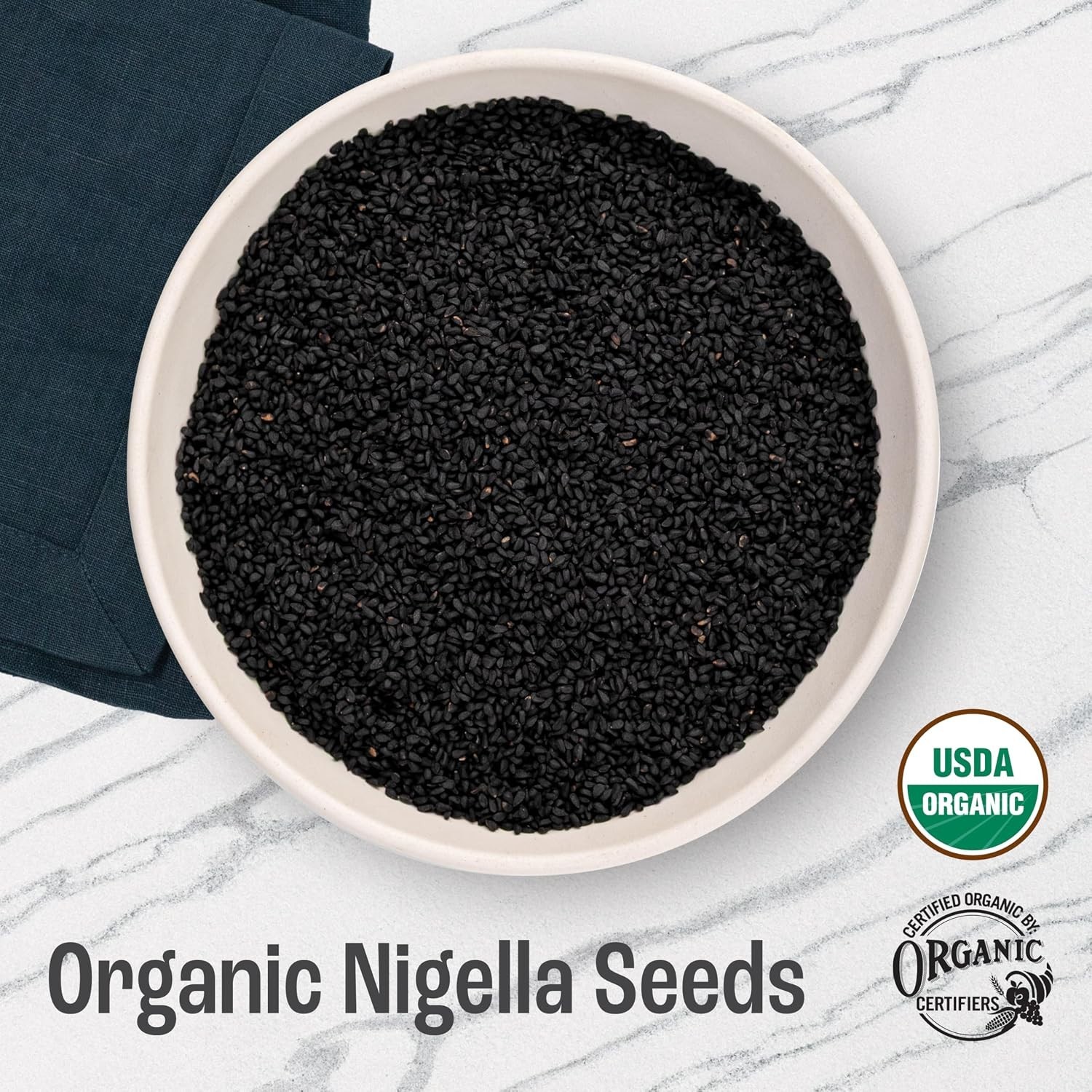 Organic Seeds 1 Pound, USDA Certified, black cumin seed, Sativa, Kalonji Seeds