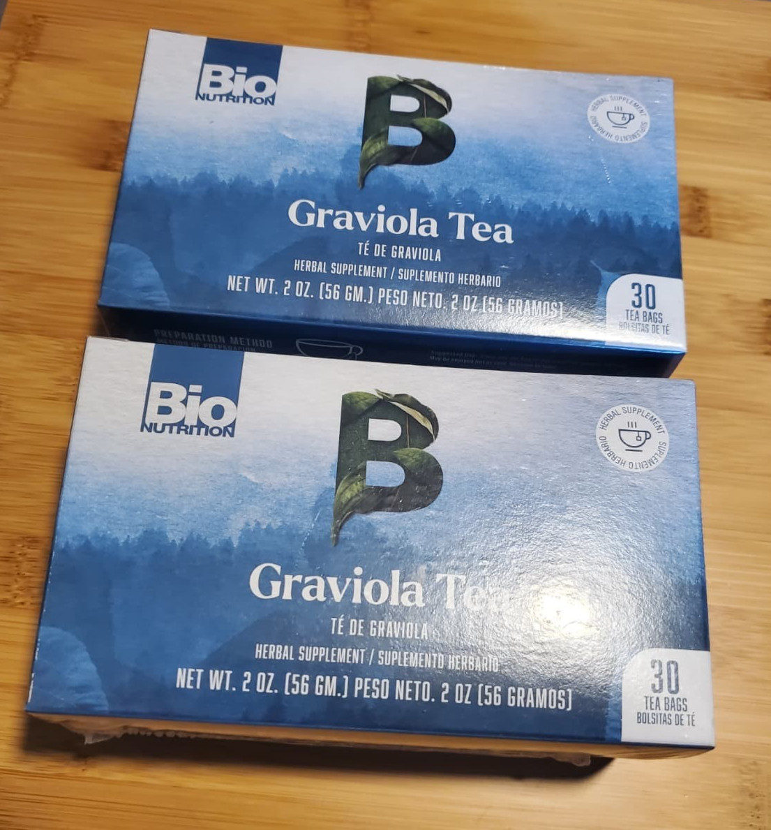 Bio Nutrition Graviola Soursop Tea 30 Bags x2 Caffeine Free 9/2026