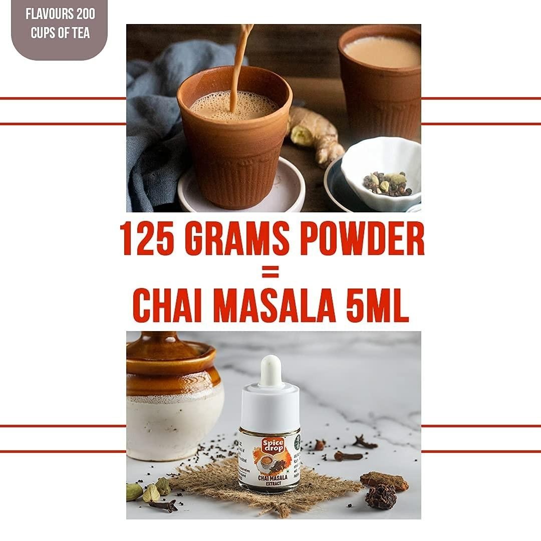 Spice Drop Chai Masala Extract ardamom, Ginger & Black Pepper 5ML – 1 drop/cup