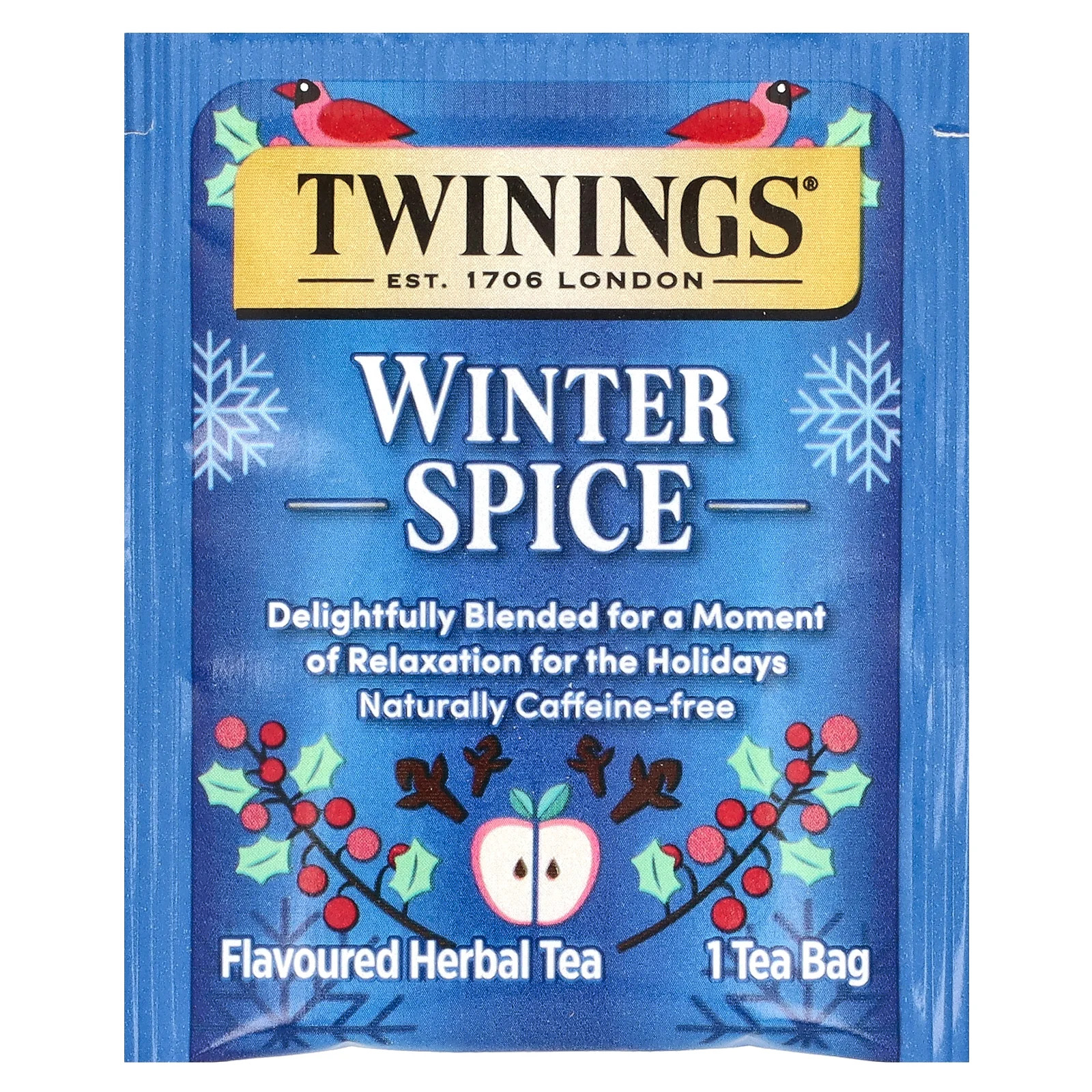 Herbal Tea, Winter Spice, Caffeine Free, 20 Tea Bags, 1.41 oz (40 g)