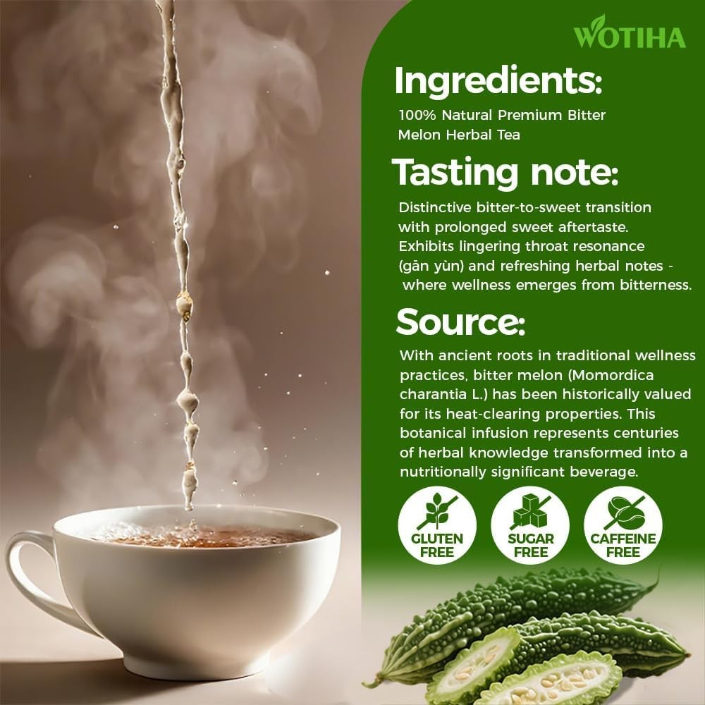 Natural Bitter Melon tea bags 120g. 60 Tea Bags,Natural Healthy Herbal Tea.No…