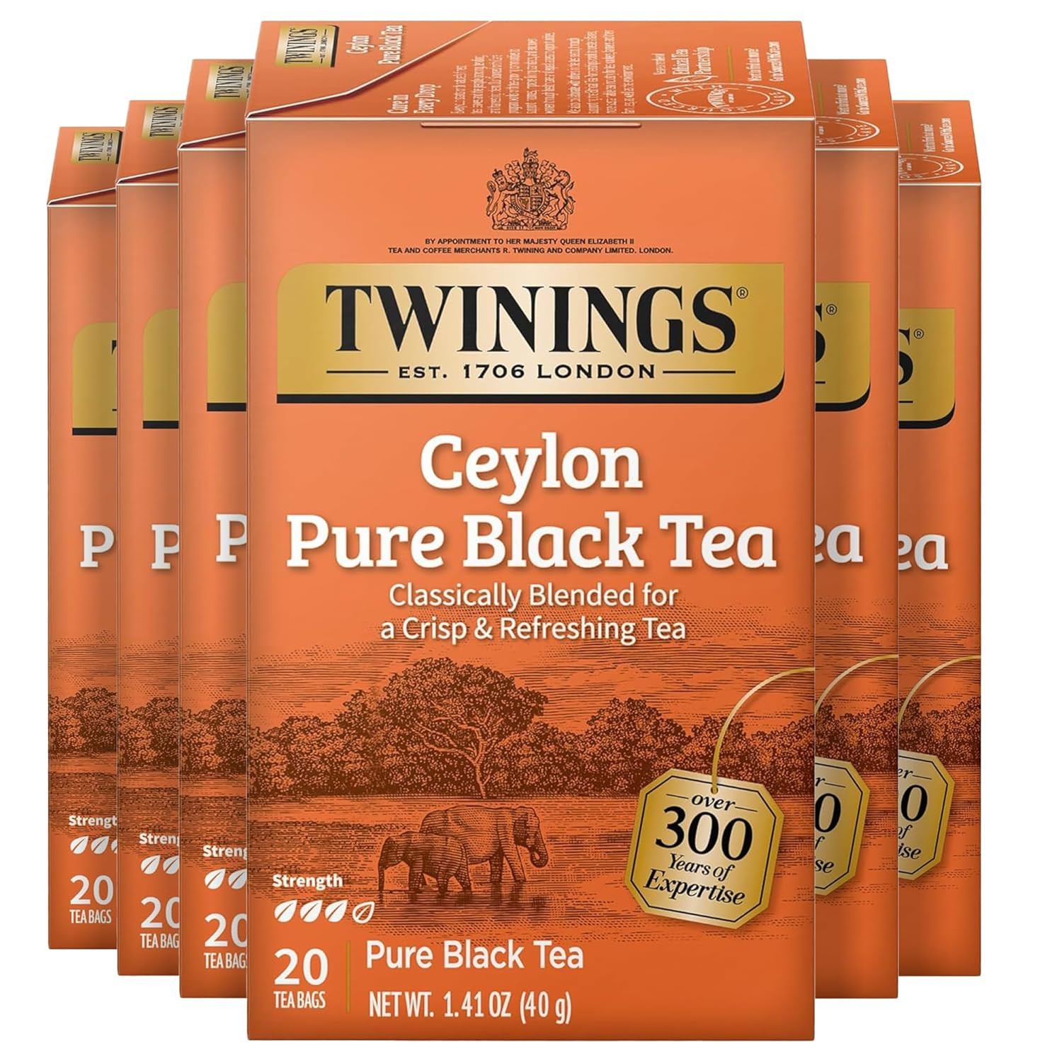 English Breakfast Black Tea Individually Wrapped Bags, 100 Count (Pack of 1), Sm