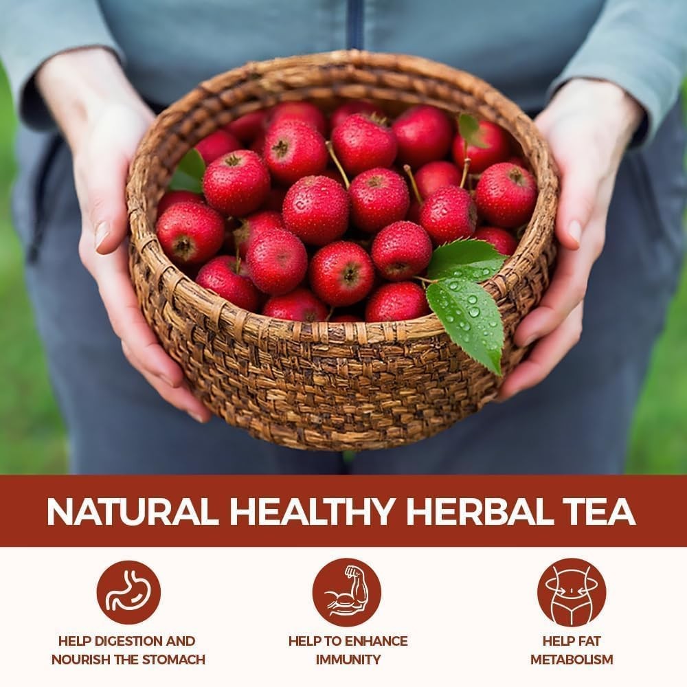 65 Count Premium Hawthorn Berry Tea Bags 100% Natural, Aids Digestion, Rich …