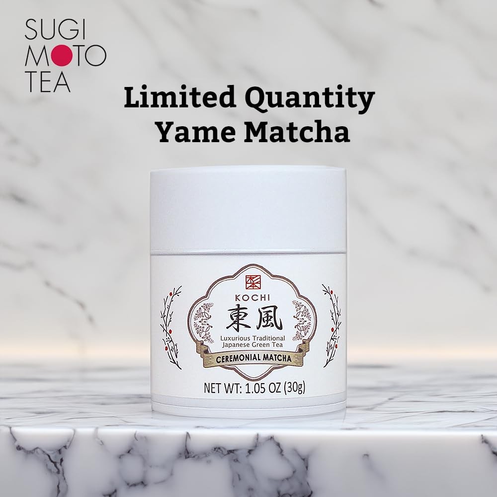 SUGIMOTO TEA Matcha Ceremonial Grade Japanese Matcha Powder KOCHI 1.05 oz 30 g