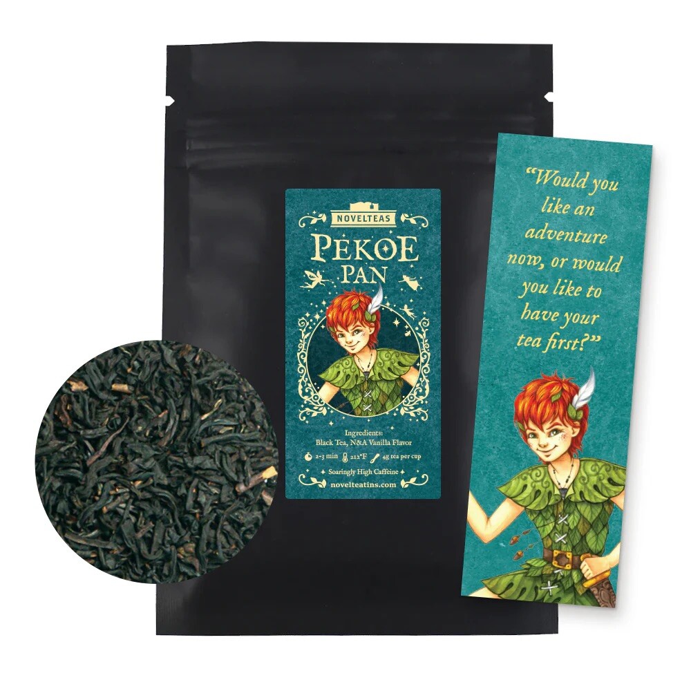 Pekoe Pan – J.M. Barrie Loose Leaf Tea Pouch – NovelTeas (2 ounces)