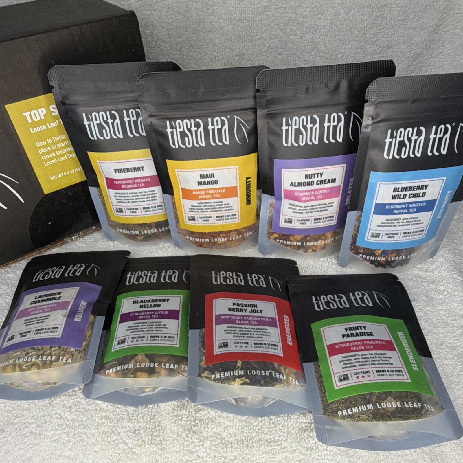 Tiesta Tea Top Seller Loose Leaf Tea Sampler Assortment 8 Pack 181.1g Non-GMO