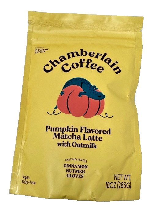 Chamberlain Coffee Pumpkin Flavored Matcha Latte with Oatmilk