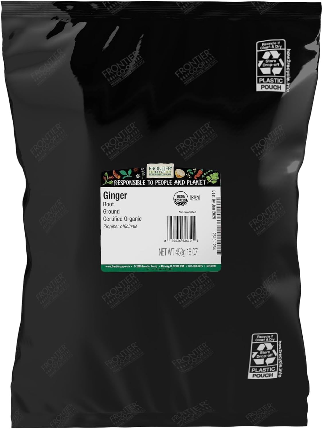 Ginger Root Powder, 1-Pound Bulk, Spicy Sweet Powder For Food & Tea, Finely