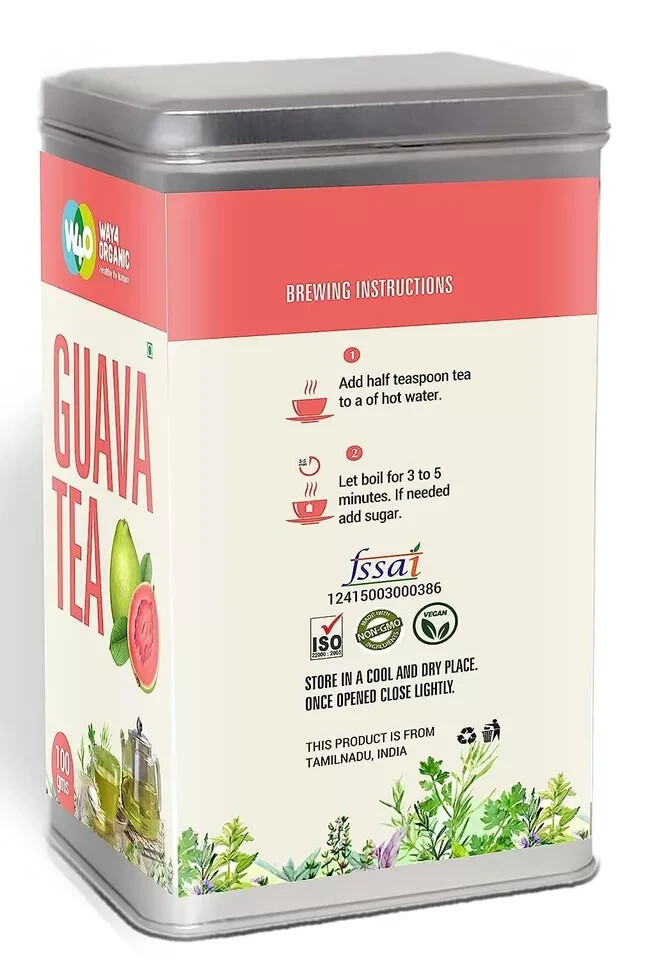 WAY 4 ORGANIC W4O Guava Leaf Tea 100g free shipping world wide