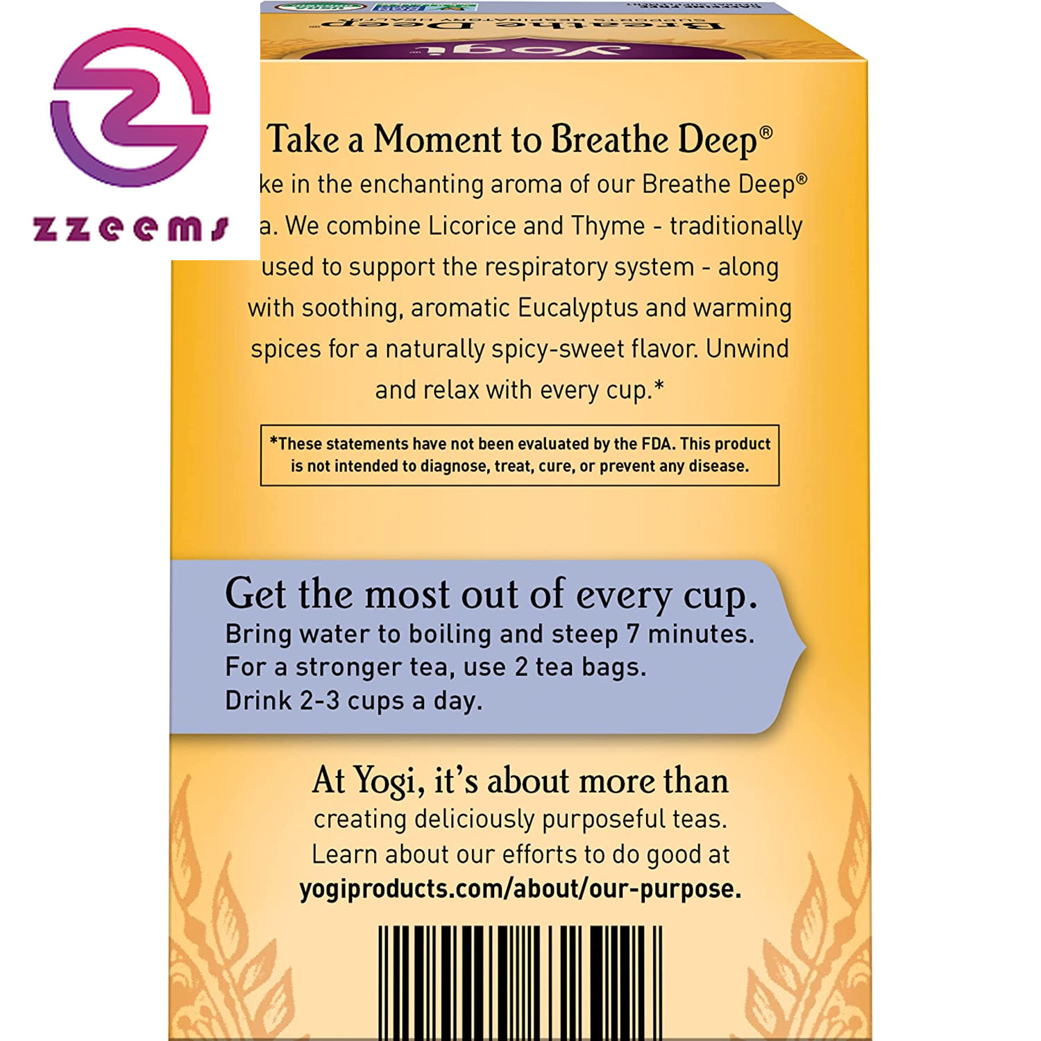 Tea – Breathe Deep (6 Pack) – Supports Respiratory Health with Eucalyptus, Thyme