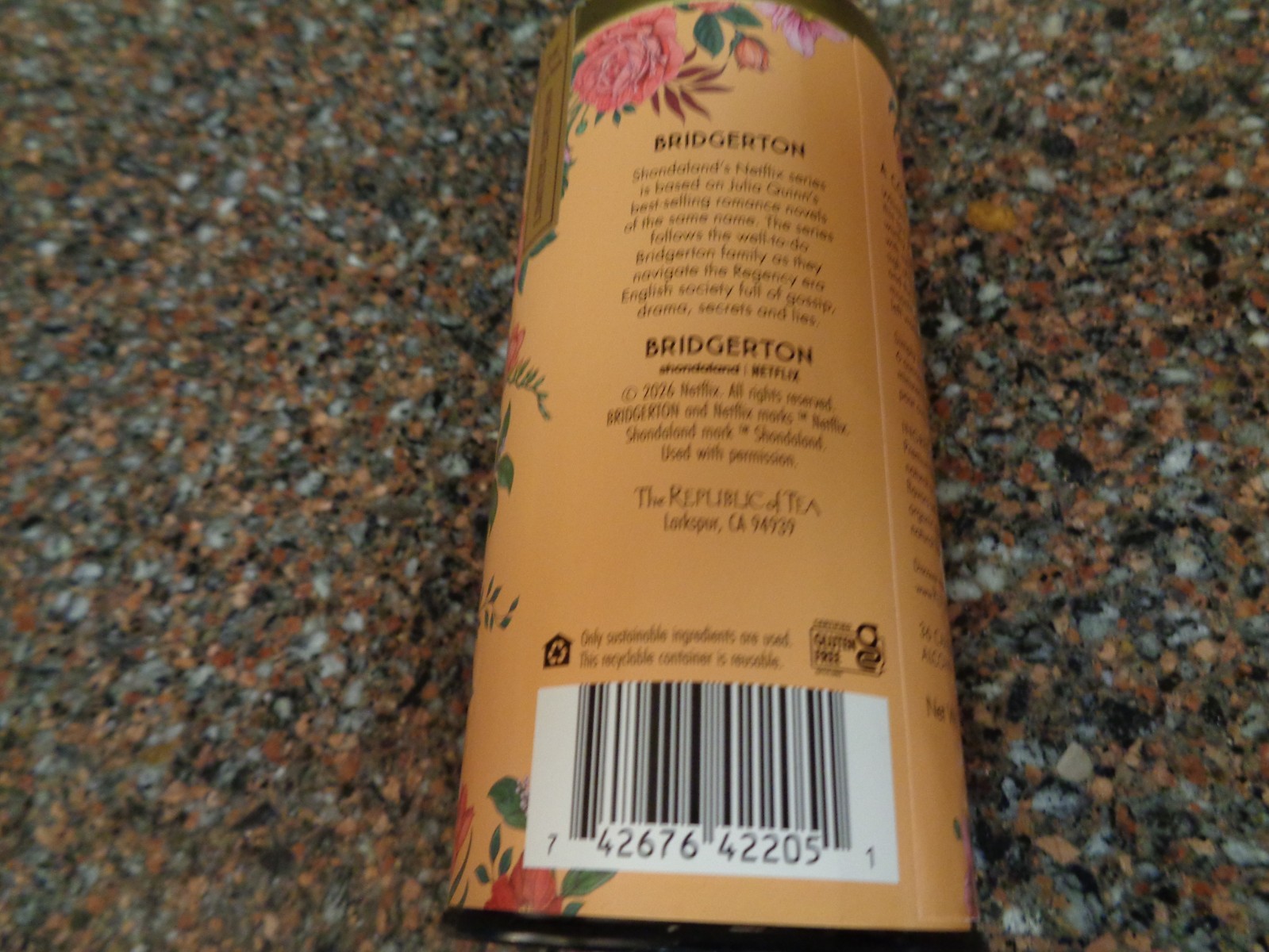 Republic of Tea Bridgerton Benedict Spiced Brandy Black Tea 36 Exp 11/27 Sealed