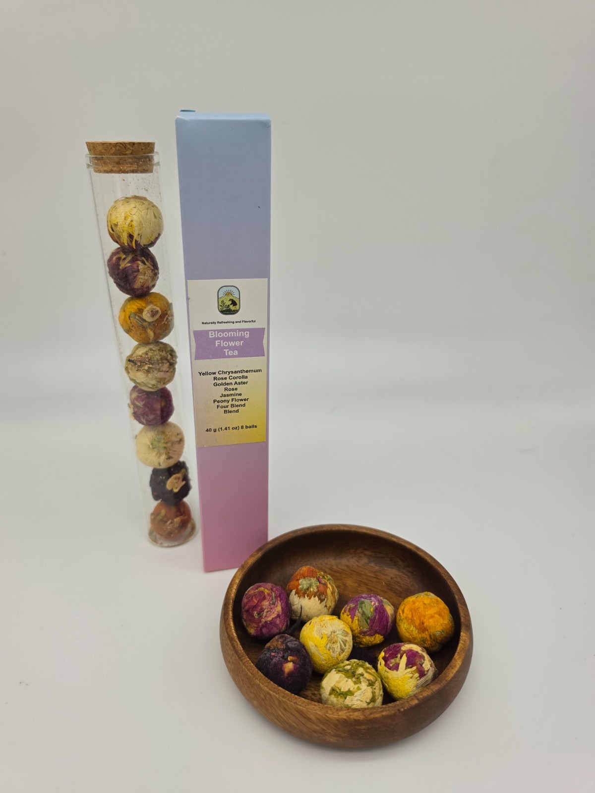 Summer Sale Blooming Flower Tea Balls 8 Count Jasmine Rose Chrysanthemum Tea