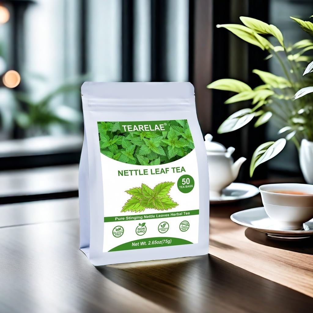 Pure Nettle Leaf Tea – Caffeine-Free, Non-GMO, 50 Bags