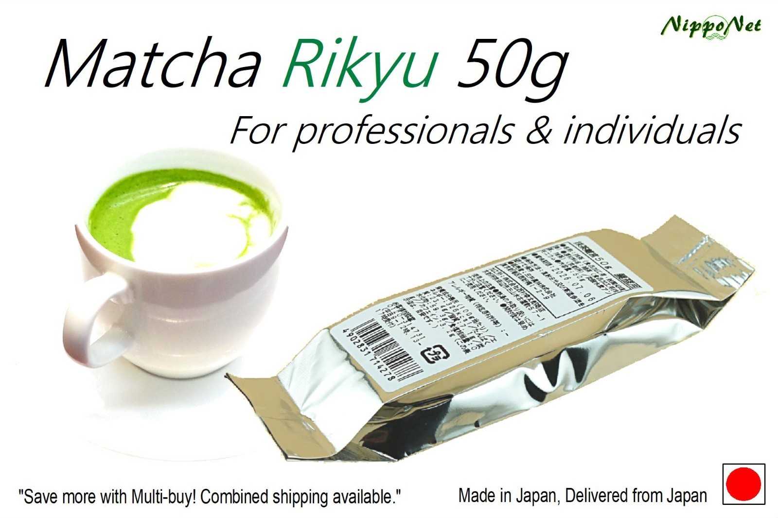 Japanese Matcha Powder 50g | Uji Kyoto | Mitsui Norin | Matcha Latte & Baking