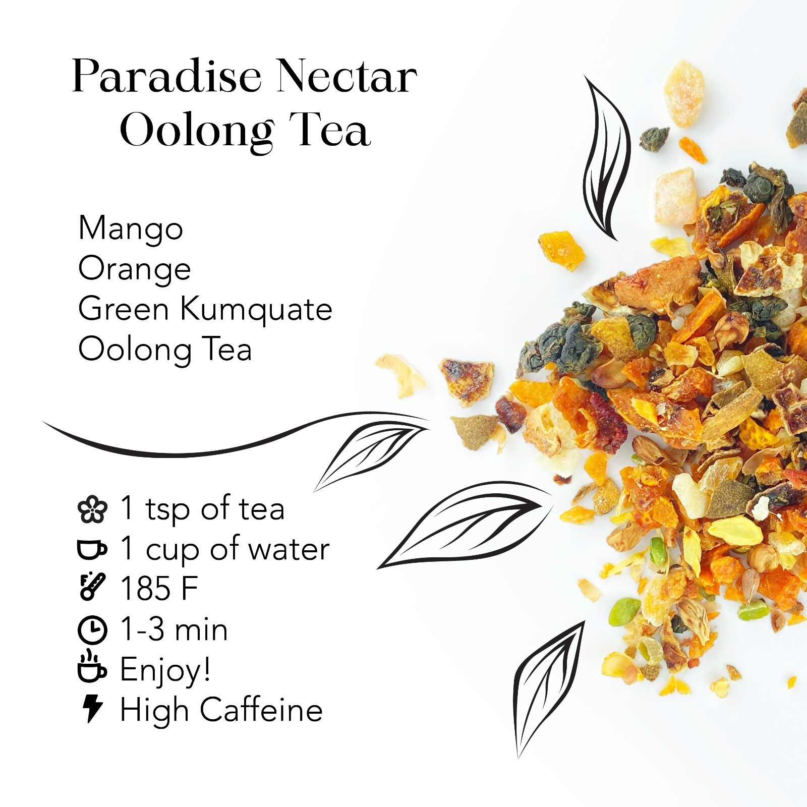 Paradise Nectar – Oolong Tea from MyRoyalte – Organic Loose Leaf Tea.