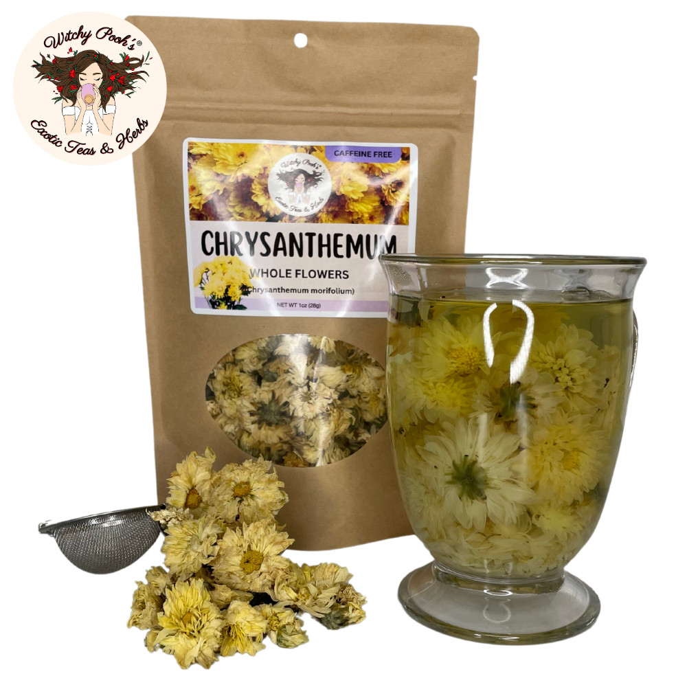 Witchy Pooh’s Chrysanthemum Tea – Whole Flowers, Caffeine Free