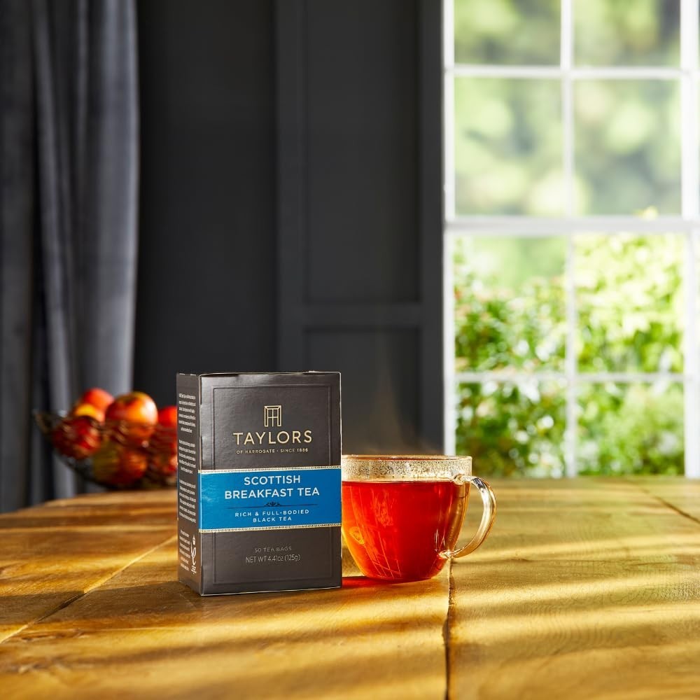 Natural Scottish Breakfast Tea Bags – 50 Count, Perfect for Breakfast Rituals