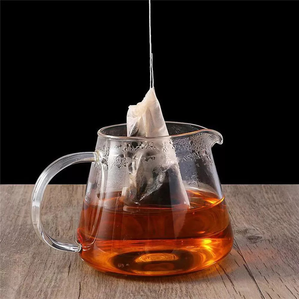 400PCS Disposable Tea Filter Bag Empty Cotton Drawstring Tea Drinker Filter Bag