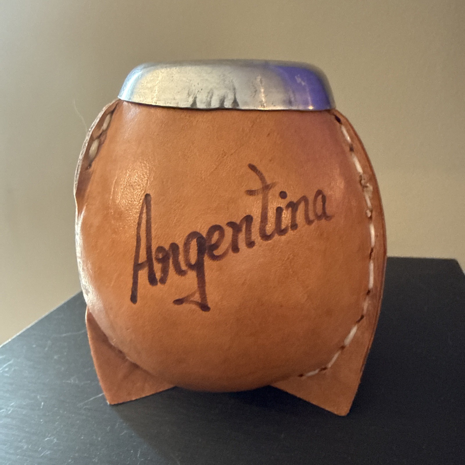 ARGENTINA ARTISAN GOURD YERBA TEA CUP HANDMADE