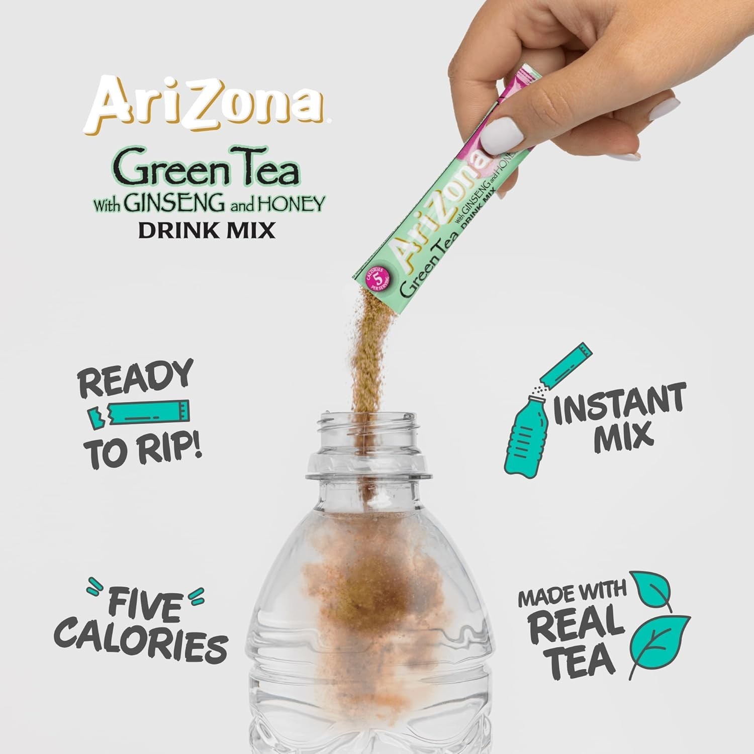 AriZona Green Tea with Ginseng and Honey – On-the-Go 10ct boxes (Pack of 12)