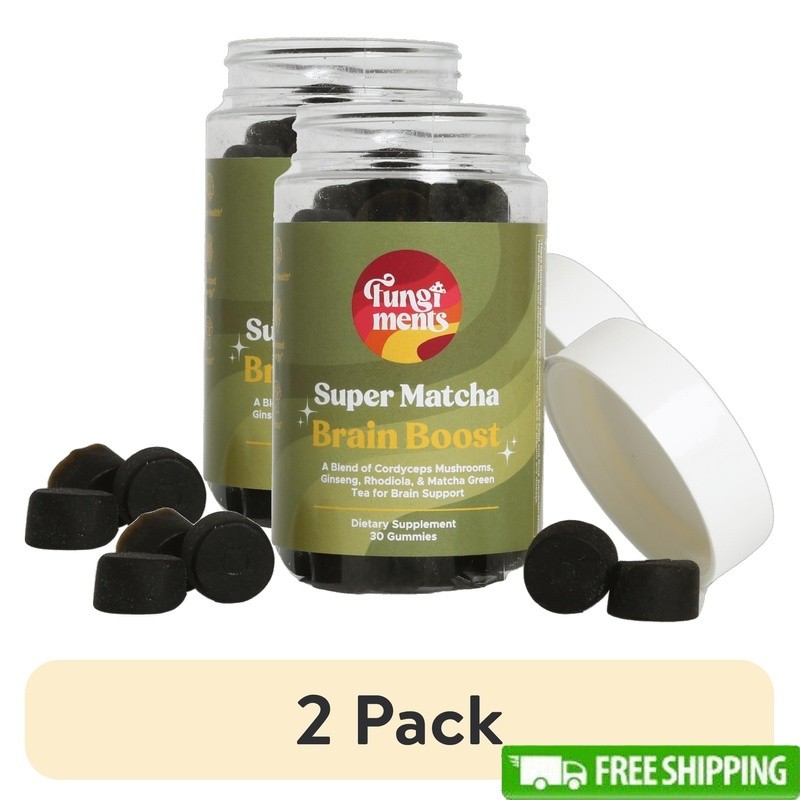 Super Matcha Gummies 2Pack Energy Focus Cognitive Support Ginseng 30ct New