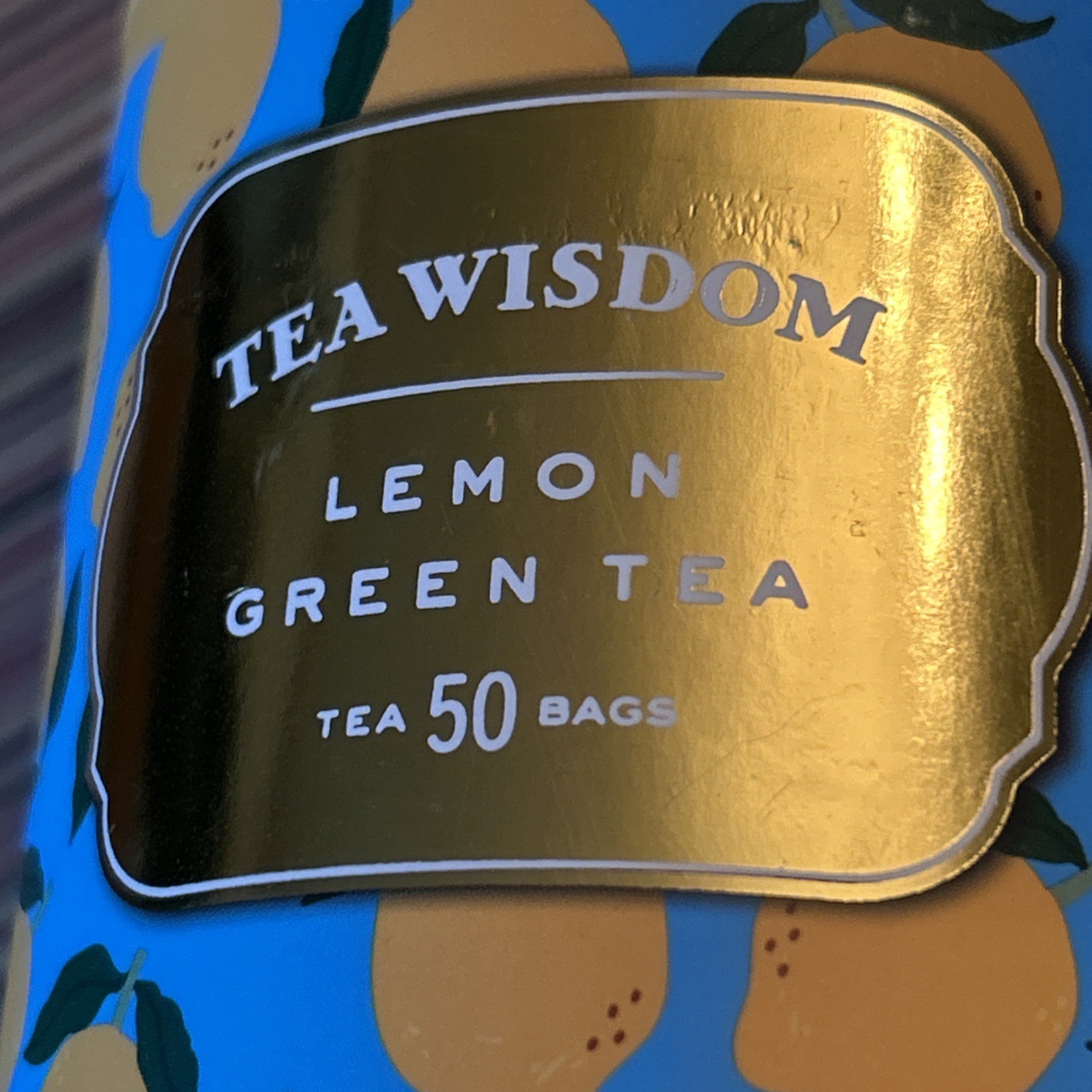Tea Wisdom Lemon Green Tea 50 Bag Package
